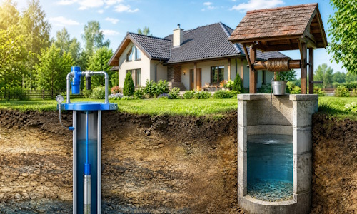 Автономное водоснабжение загородного дома Асбест: скважина или колодец 